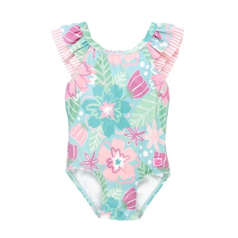 RuffleButts In Bloom Ruffle On Piece Floral Size 3T